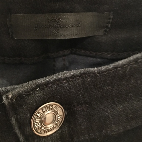 7 for all mankind Dojo black tailorless Jeans - Picture 15 of 16